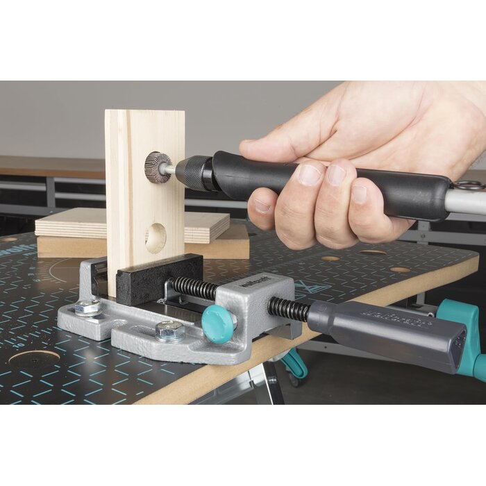 Étau de perceuse 80 mm, réglage rapide, rainures en V - 34% de remise