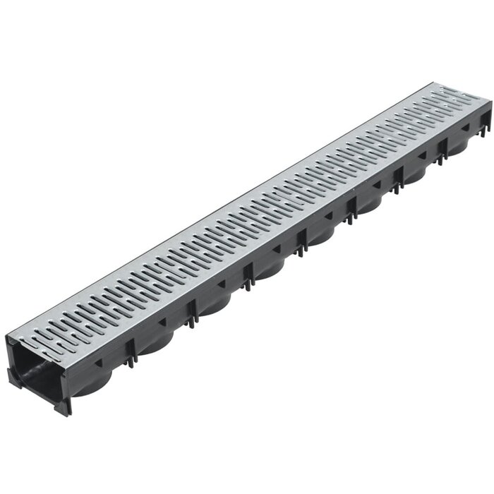 Vidaxl Kit 6 caniveaux de drainage 6m, acier galvanisé - 29% de remise