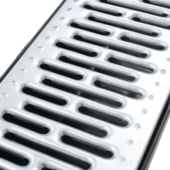 Vidaxl Kit 6 caniveaux de drainage 6m, acier galvanisé - 29% de remise