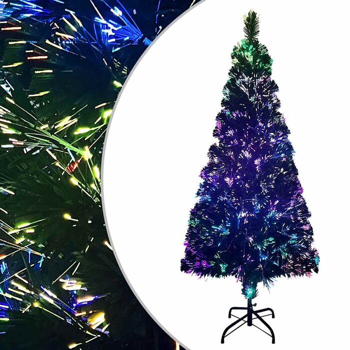 Vidaxl Sapin de Noël fibre optique 180 cm - Vert - 28% de remise