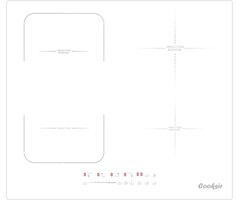Plaque induction 4 zones 60 cm blanche 3500W - 41% de remise