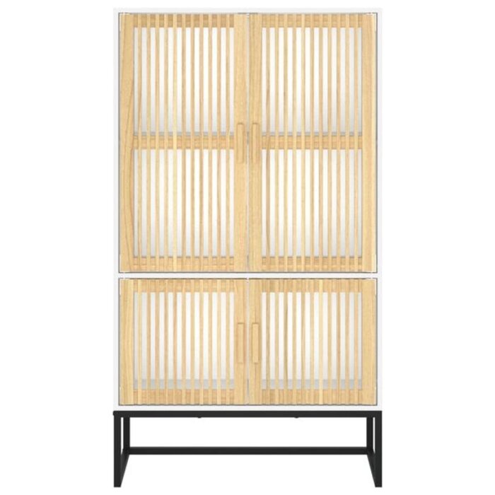 Vidaxl Armoire haute scandinave blanche - 70x35x125 cm - 41% de remise