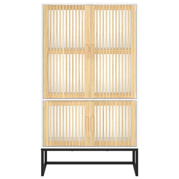 Vidaxl Armoire haute scandinave blanche - 70x35x125 cm - 41% de remise