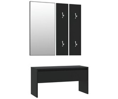 Vidaxl Ensemble vestiaire d'entrée avec banc et miroir - 38% de remise