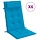Lot de 6 coussins de chaise haut dossier bleu clair - 44% de remise