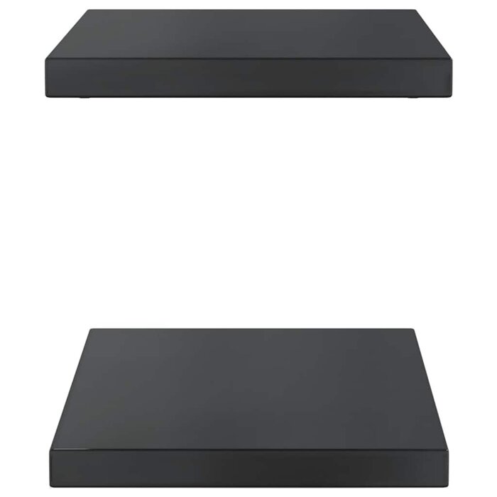 Vidaxl Lot de 2 étagères murales acier noir 50x30 cm - 39% de remise