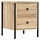 Table de chevet industrielle 2 tiroirs, chêne sonoma - 38% de remise