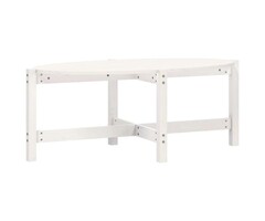 Vidaxl Table basse en bois de pin massif blanc 118x63x45 cm - 37% de remise
