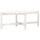 Table basse en bois de pin massif blanc 118x63x45 cm - 37% de remise
