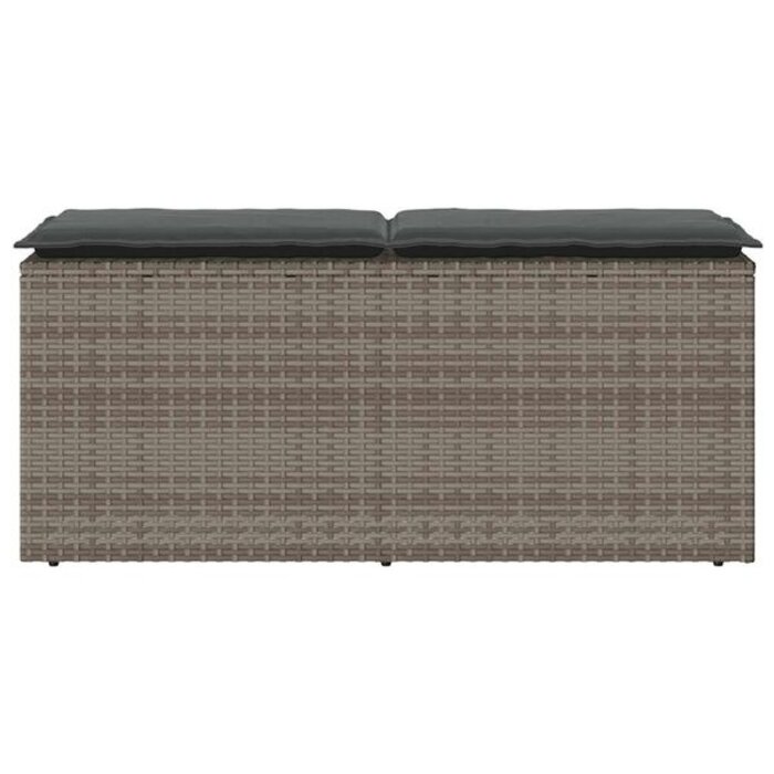 Vidaxl Banc de jardin en résine tressée avec coussin - 40% de remise