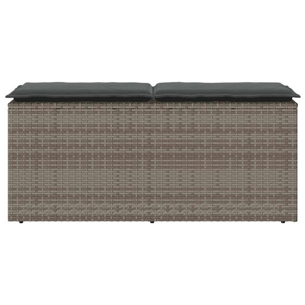 Vidaxl Banc de jardin en résine tressée avec coussin - 40% de remise