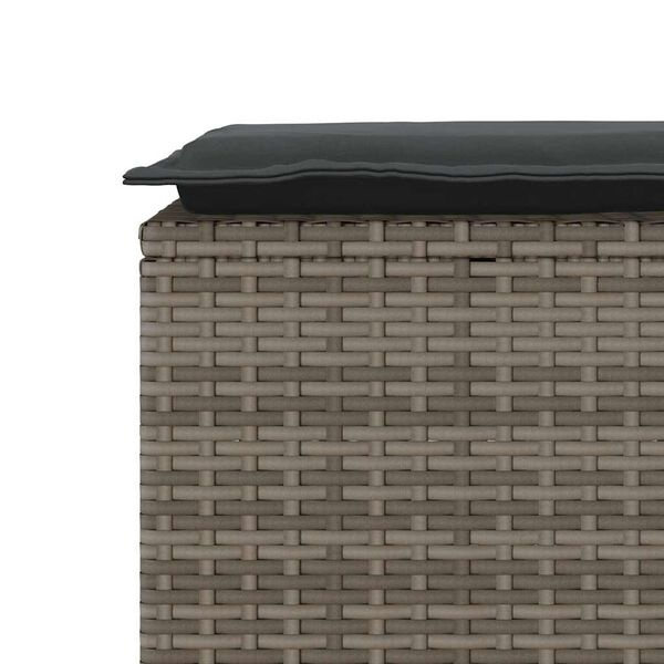 Vidaxl Banc de jardin en résine tressée avec coussin - 40% de remise