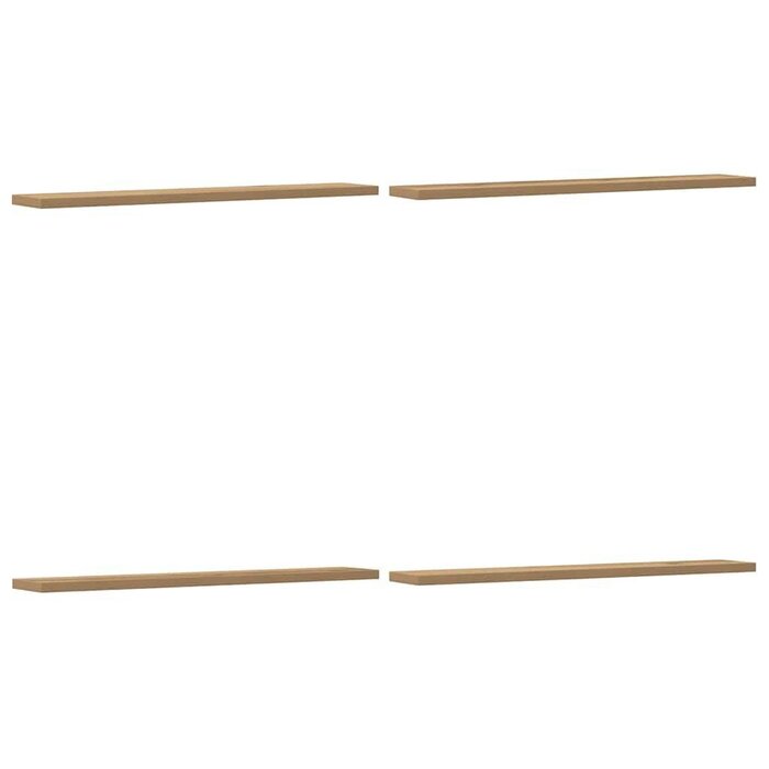 Vidaxl Lot de 4 étagères murales chêne 60x20cm - 38% de remise