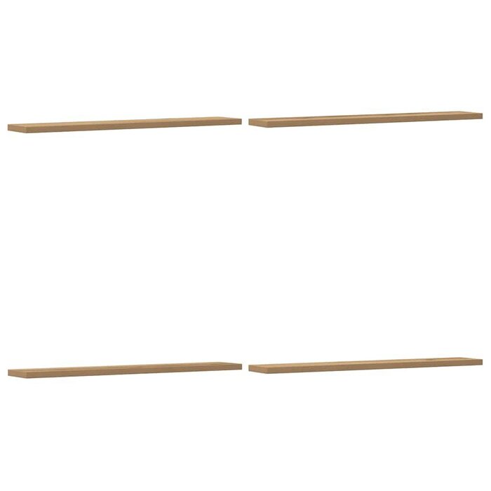 Vidaxl Lot de 4 étagères murales chêne 60x20cm - 38% de remise
