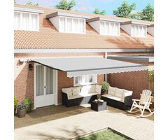 Vidaxl Structure de store banne aluminium anthracite 400x350cm - 41% de remise