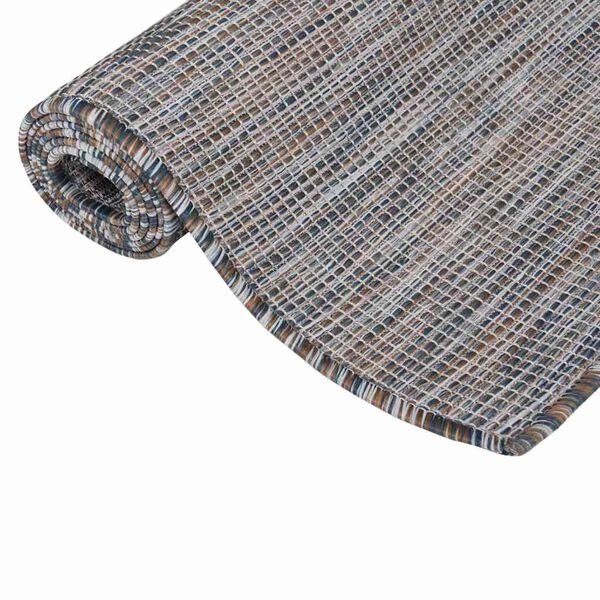 Vidaxl Tapis d'extérieur 160x230 cm marron et bleu - 40% de remise