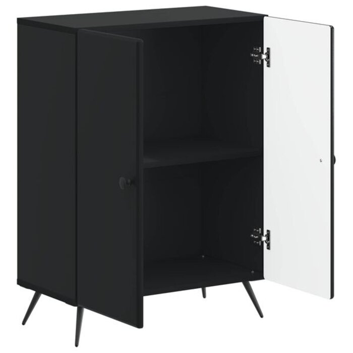 Vidaxl Meuble de salle de bain Breda noir 59,5x31x80cm - 40% de remise