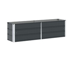 Vidaxl Jardinière rectangulaire acier anthracite 160x40x45cm - 39% de remise