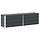 Jardinière rectangulaire acier anthracite 160x40x45cm - 39% de remise