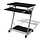 Bureau compact 60x40cm noir - 39% de remise