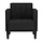 Fauteuil confortable noir 53 cm - 40% de remise - Outlet