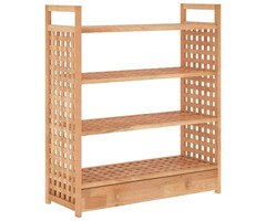 Vidaxl Meuble à chaussures en noyer massif 70x81cm - 40% de remise