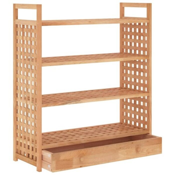Vidaxl Meuble à chaussures en noyer massif 70x81cm - 40% de remise
