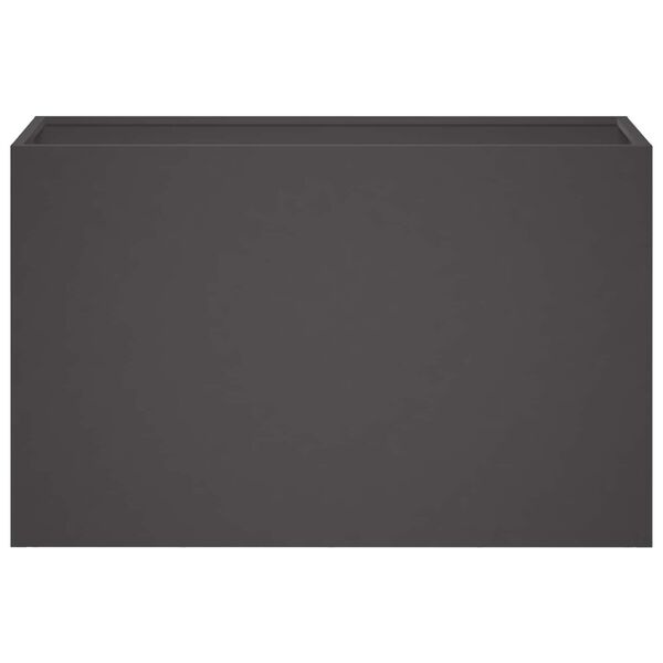 Vidaxl Lot de 2 jardinières acier noir 80x30x50 cm - 41% de remise