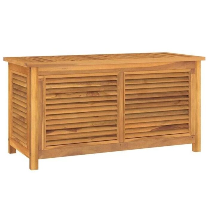Vidaxl Coffre de jardin en teck massif 114 cm - 41% de remise