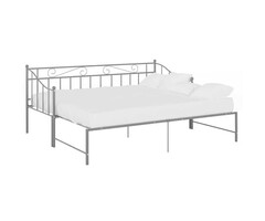 Vidaxl Canapé-lit gigogne métal gris 90x200 cm - 41% de remise