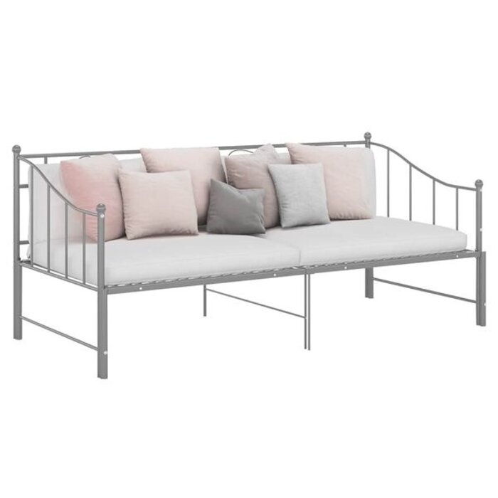 Vidaxl Canapé-lit gigogne métal gris 90x200 cm - 41% de remise