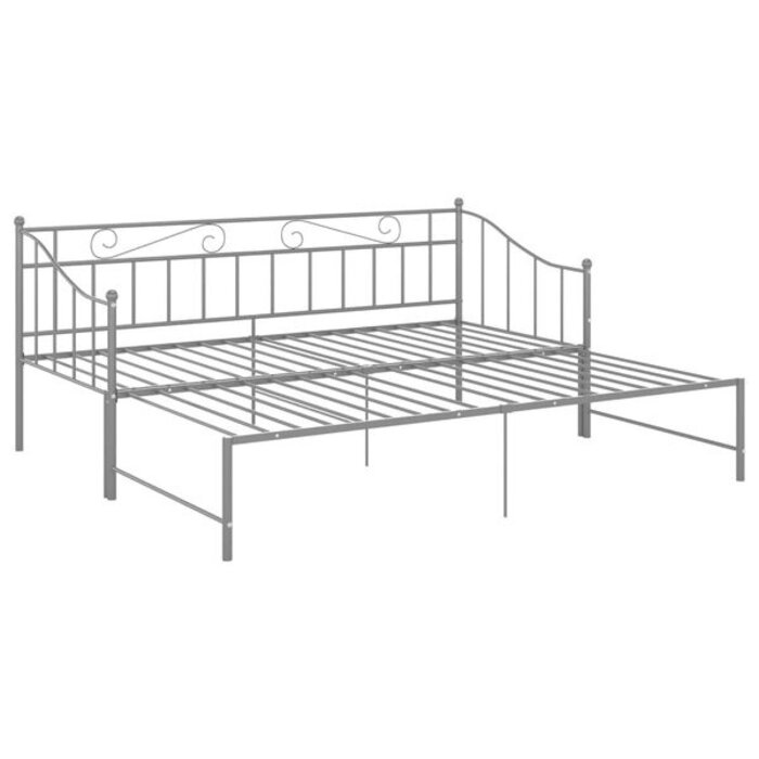 Vidaxl Canapé-lit gigogne métal gris 90x200 cm - 41% de remise