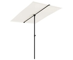 Vidaxl Parasol de jardin inclinable 200x150cm - Blanc sable - 39% de remise