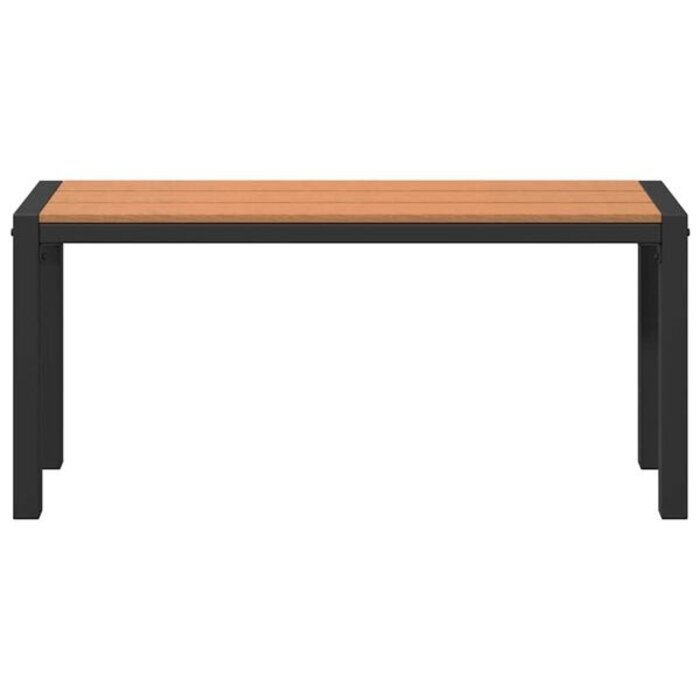 Vidaxl Banc de jardin en acier marron 100cm - 41% de remise