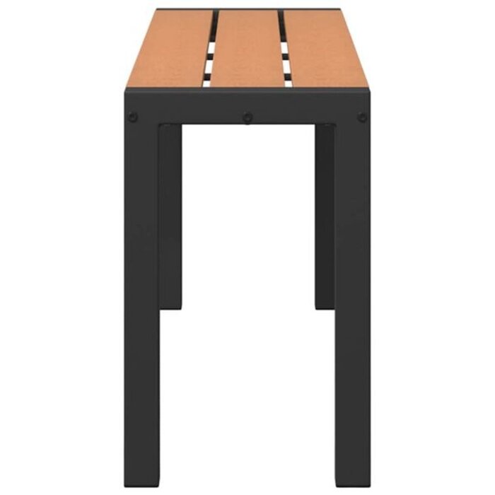 Vidaxl Banc de jardin en acier marron 100cm - 41% de remise