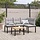 Ensemble de 2 bancs de jardin, acier noir - 41% de remise