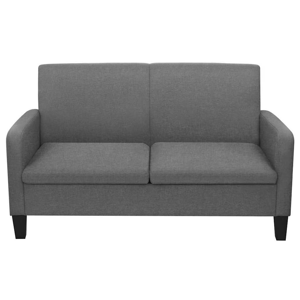 Vidaxl Canapé 2 places gris foncé 135 cm - 35% de remise