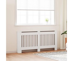 Vidaxl Cache-radiateur en MDF blanc 172 cm - 47% de remise