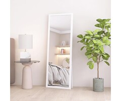Miroir sur pied blanc 140x50 cm - 45% de remise