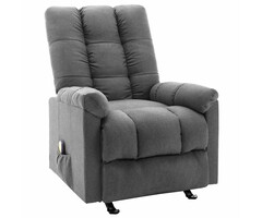Vidaxl Fauteuil de massage inclinable gris clair - 25% de remise