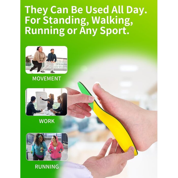 Semelles orthopédiques de soutien - 42% de remise - Confort et soulagement
