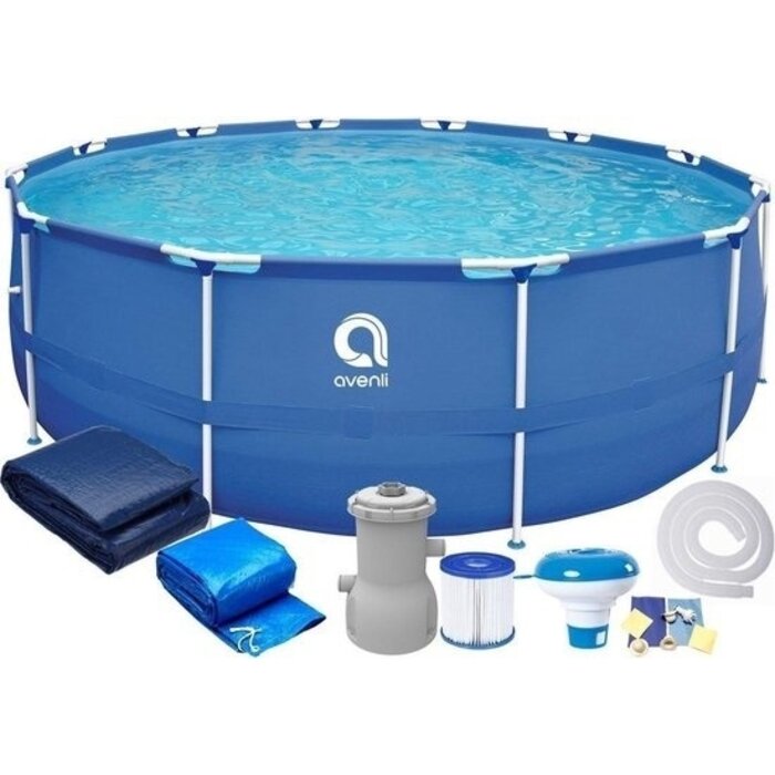 Viking Choice Piscine hors-sol ronde 366x76cm avec accessoires - 45% de remise