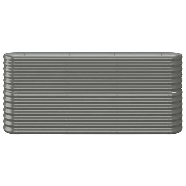 Vidaxl Jardinière ovale en acier galvanisé 152x40x68 cm - 40% de remise