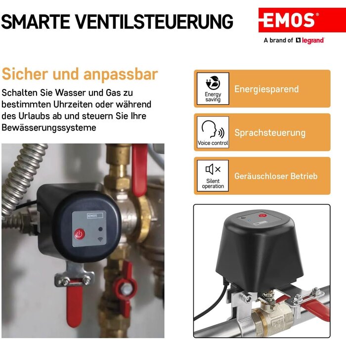 Vanne motorisée intelligente Zigbee pour eau et gaz - 38% de remise