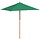 Parasol de jardin bois 150x200 cm vert - 37% de remise