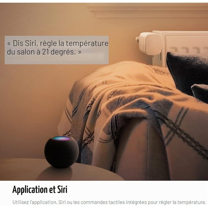 Thermostat Radiateur Intelligent - 35% de remise - Bluetooth & Thread - Blanc