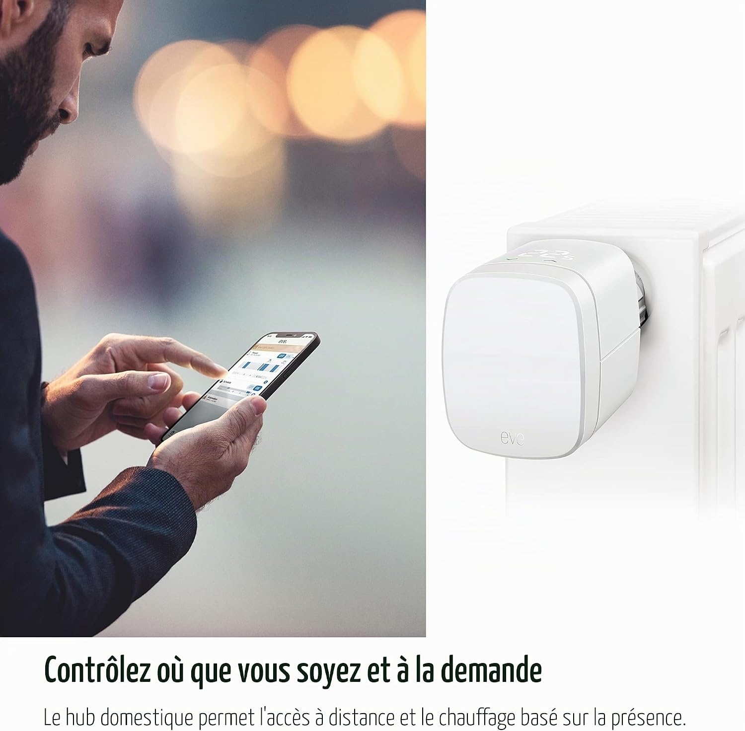 Thermostat Radiateur Intelligent - 35% de remise - Bluetooth & Thread - Blanc