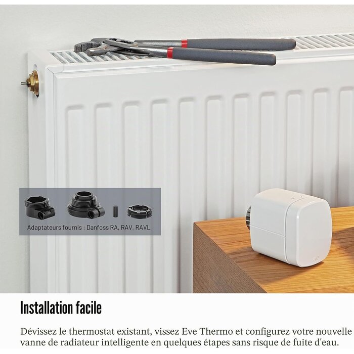 Thermostat Radiateur Intelligent - 35% de remise - Bluetooth & Thread - Blanc