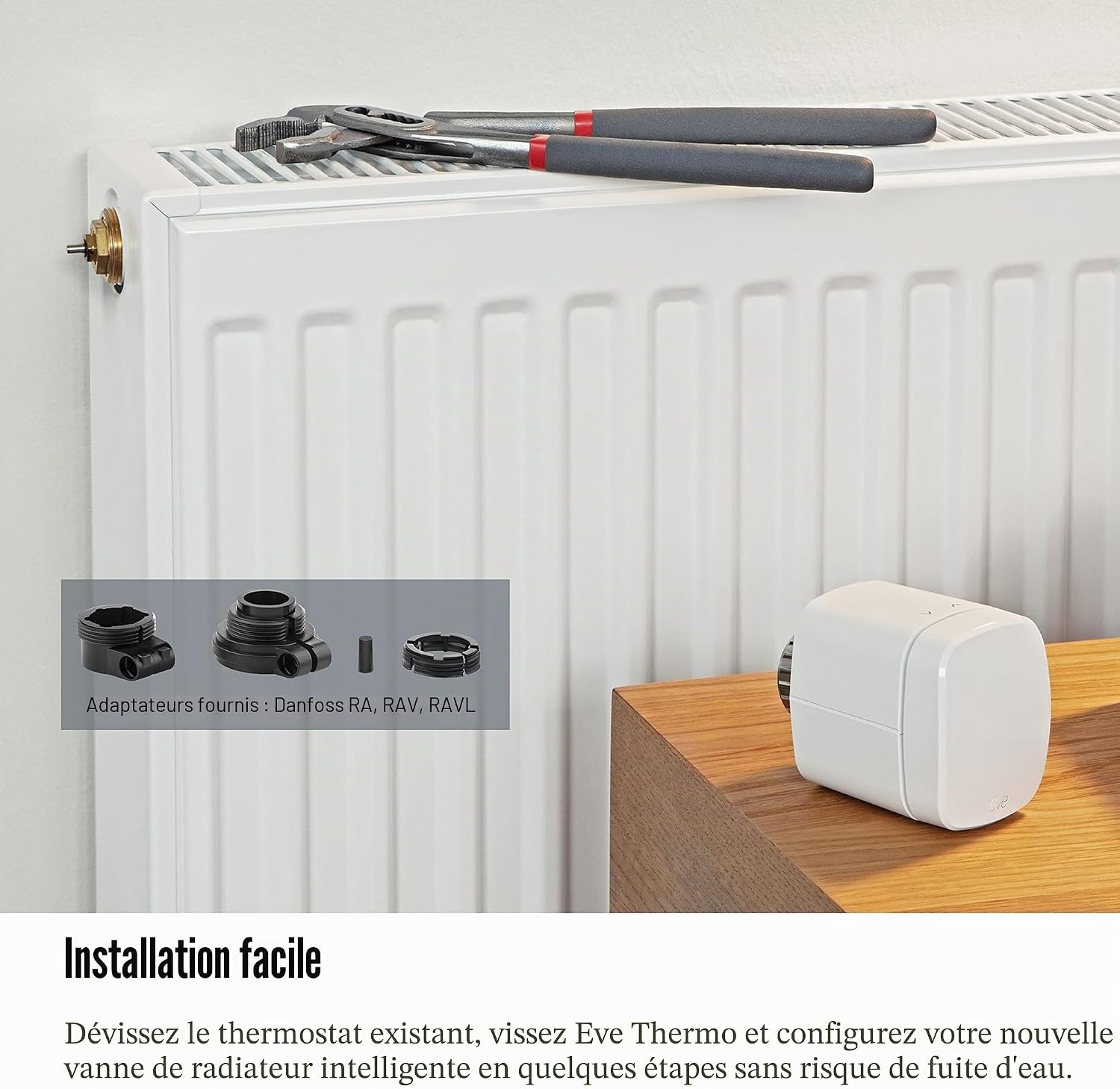 Thermostat Radiateur Intelligent - 35% de remise - Bluetooth & Thread - Blanc