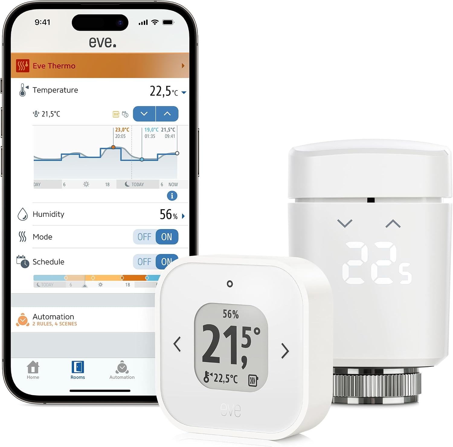 Thermostat Radiateur Intelligent - 35% de remise - Bluetooth & Thread - Blanc